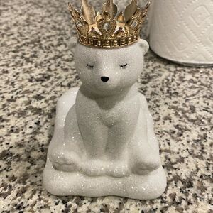 New BBW Royal Polar Bear Soap Dispenser